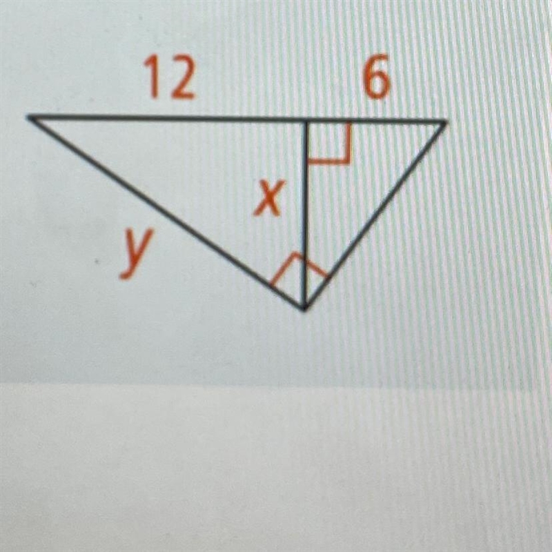 Find the value of X and y in this figure-example-1