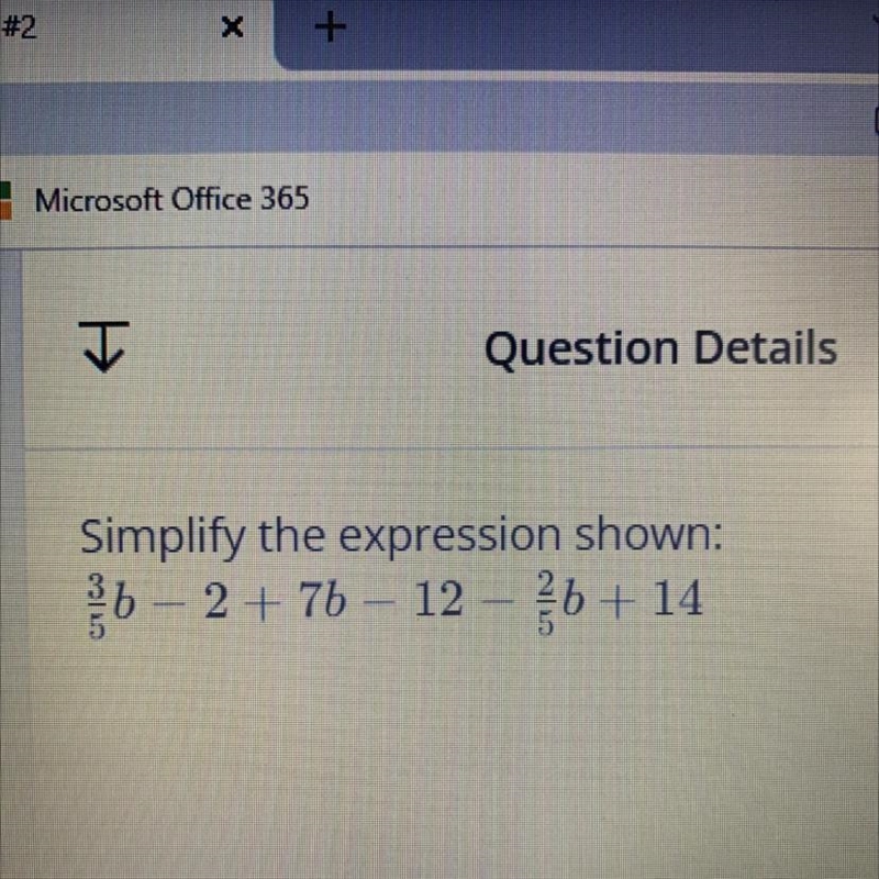 Simplify the expression shown:-example-1