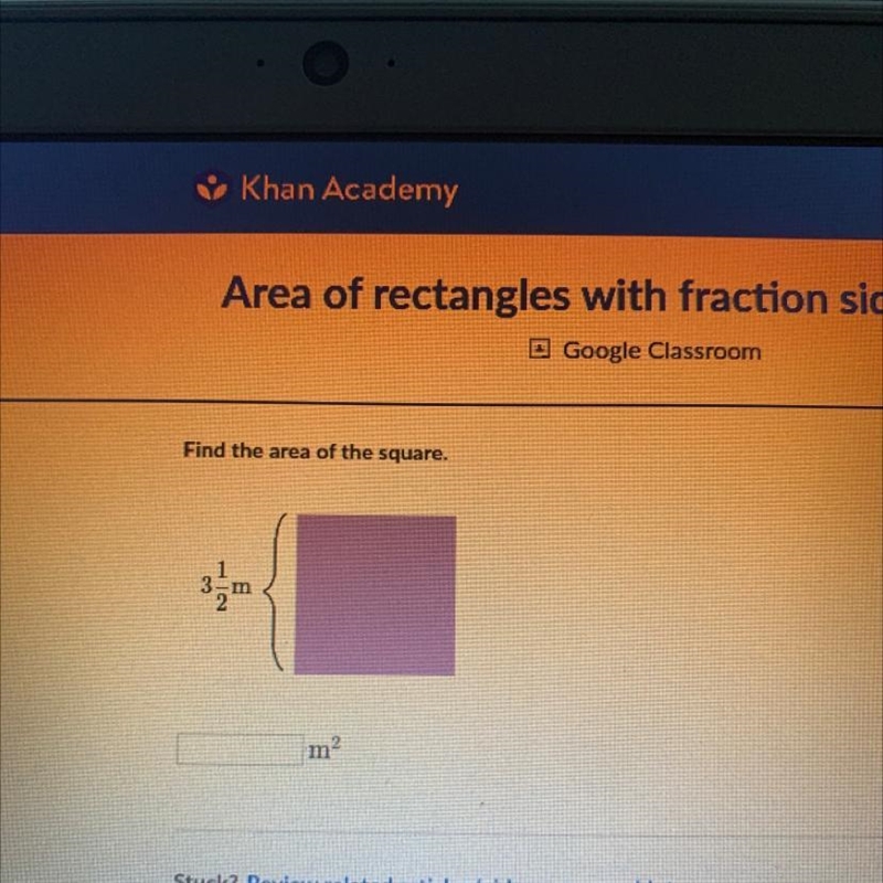 Find the area of the square please answer quick!!-example-1