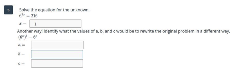 Solve for a and b c = 1-example-1