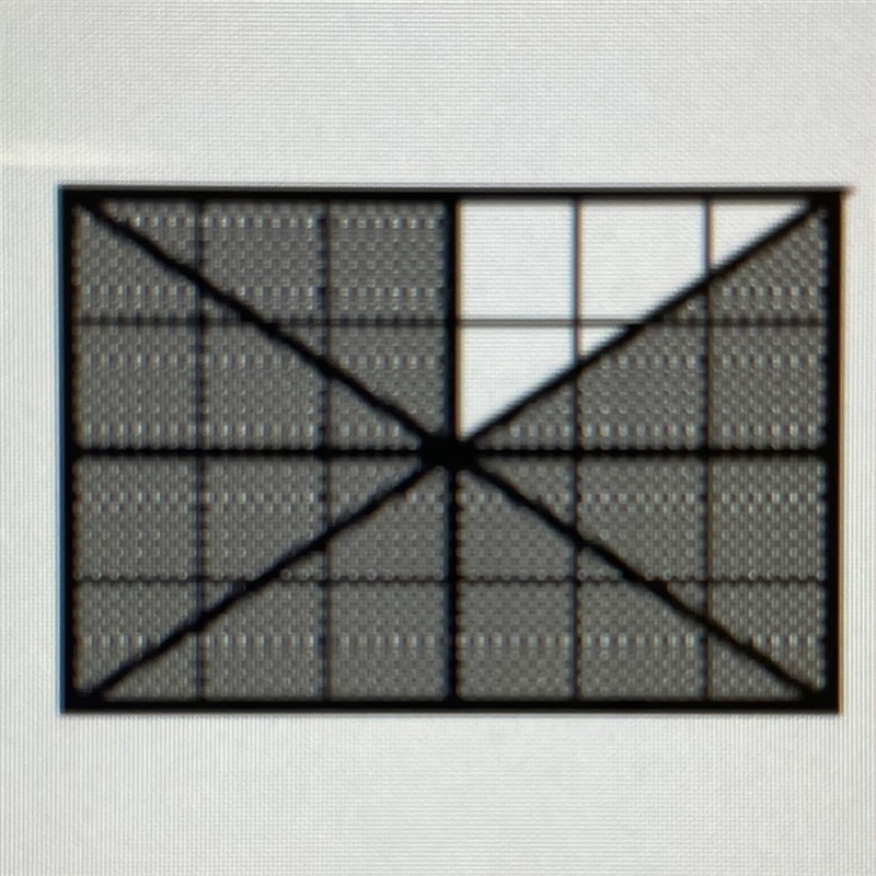 Write the fraction which corresponds to the part no shaded-example-1