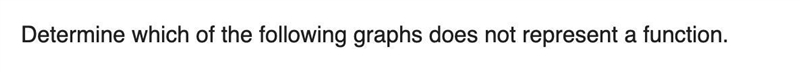 9Determine which of the following graphs does not represent a function.-example-1