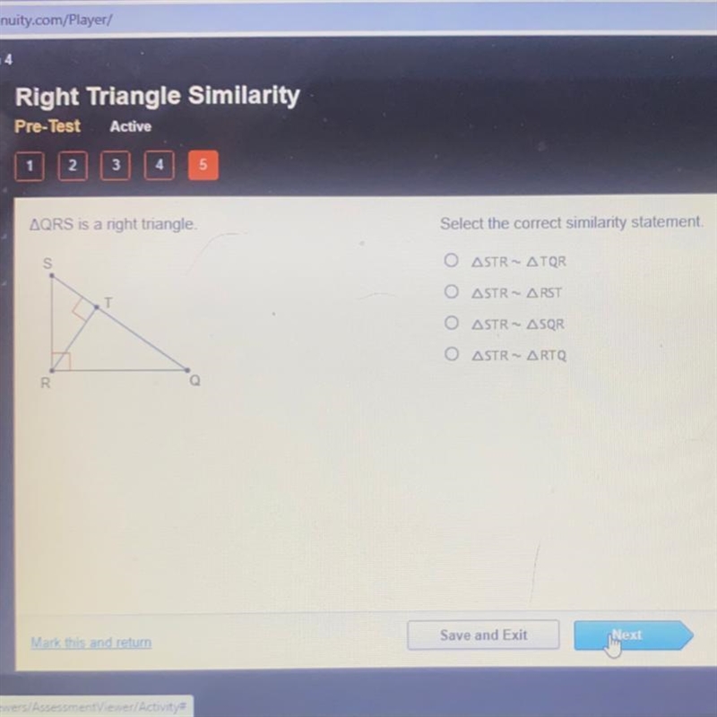 WRS is a right triangle Help me hurry please-example-1