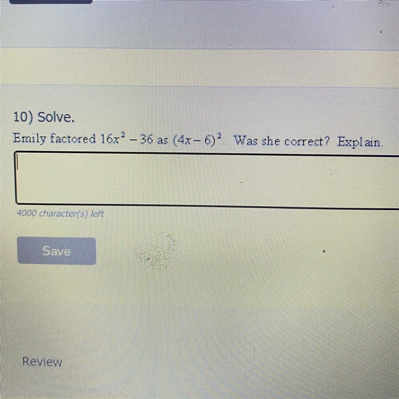 Solve factored. was she correct??-example-1