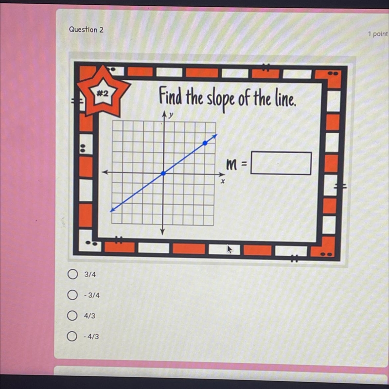 Find the slope of the line-example-1