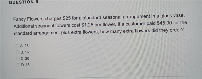 How many extra flowers did they order? ​-example-1