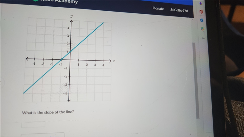 Find the slope of the line-example-1