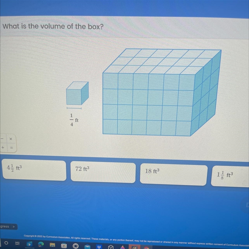 What is the volume of the box?-example-1