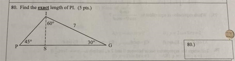 Please help me find the length of P.I.-example-1