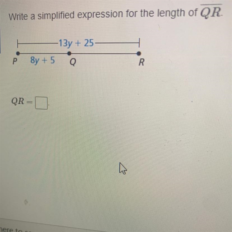 What does QR equal ???-example-1