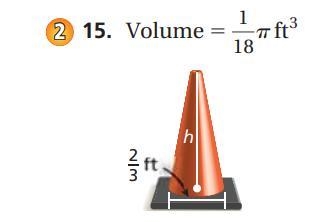 What is the height of this cone?-example-1