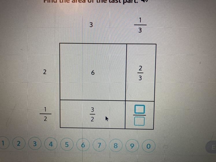 A rectangle measures 3 1/3 inches by 2 1/2 inches what is its area ? Find the area-example-1