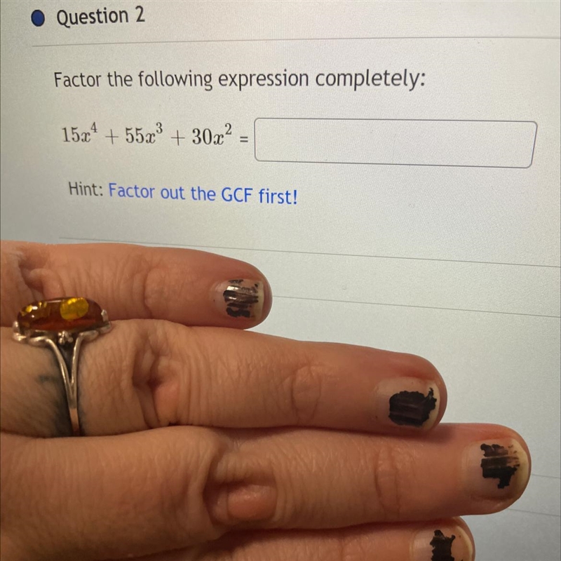 Factor the following expression completely… (Hint factor out the GCF first)-example-1