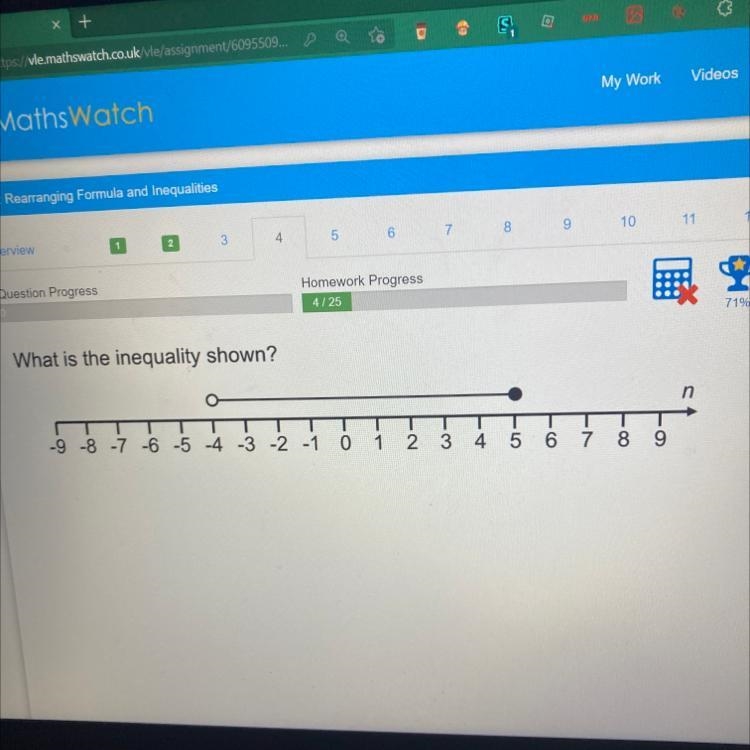 What is the inequality shown?-example-1