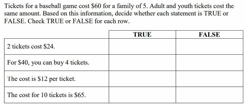 Type true or false for each situation. 1. 2. 3. 4.-example-1