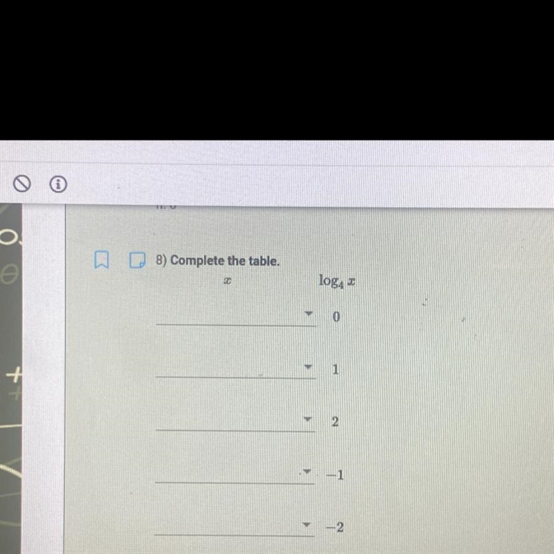 PLEASE HELP: complete the table-example-1