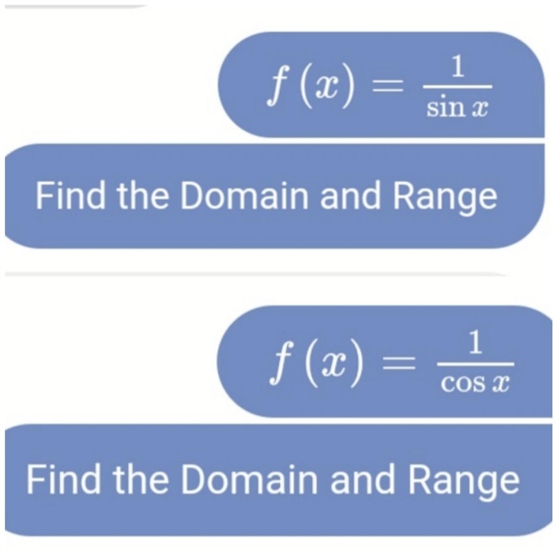 What are domain and range of these two and how step by step please?​-example-1