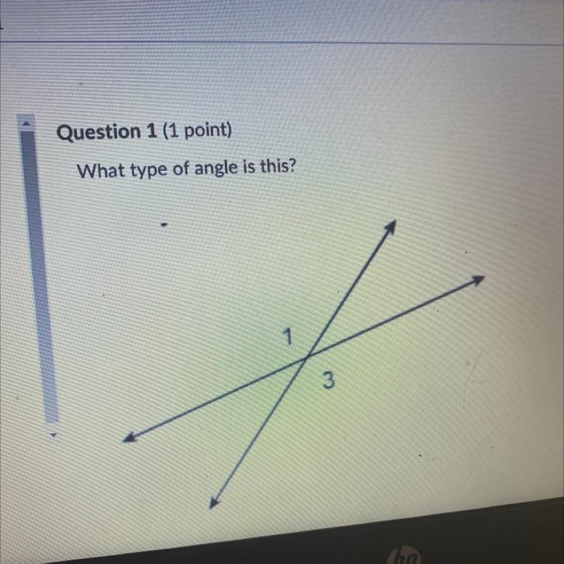 What type of angle is this?-example-1