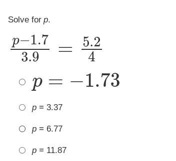 Solve for p in the equation-example-1