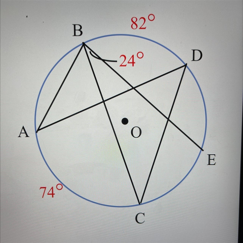 Find a. angle measure Ab. mC^Ec. angle measure Cd. angle measure De. angle measure-example-1