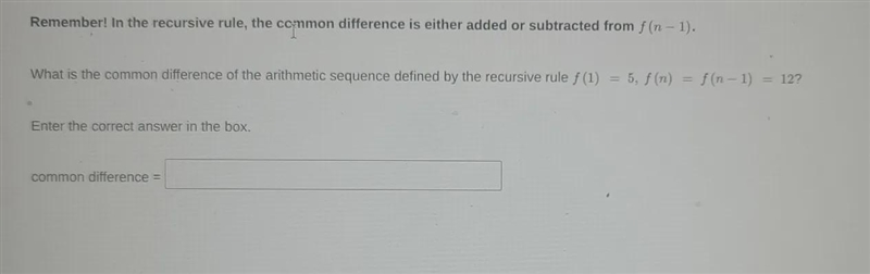 Need help with this problem only find the common difference-example-1