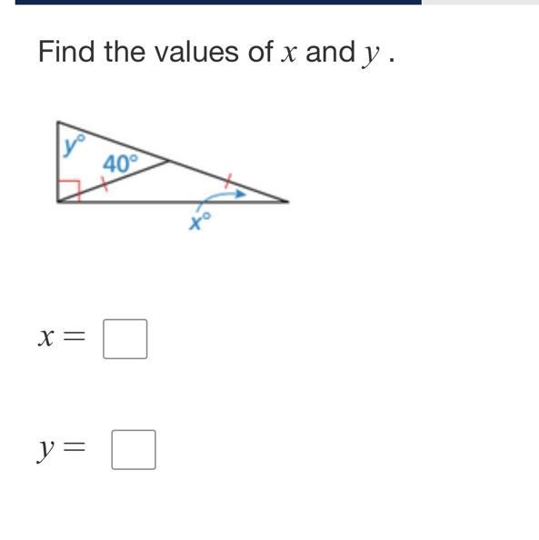 Find the values of x and y-example-1