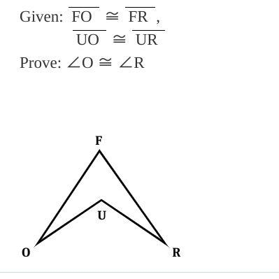 In the problems below, copy the problems and the picture, mark the givens, and prove-example-1