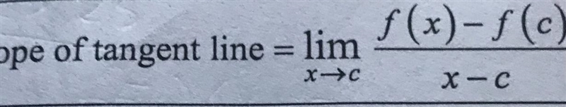 1. f(x)=2x² - 7x+3, P(c, f(c)) Find the slope of the line tangent using the alternate-example-1