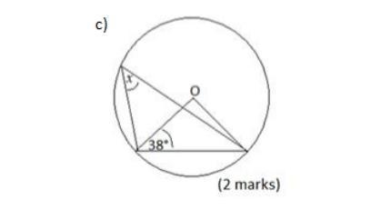 Find the angle x using circle theorem-example-1