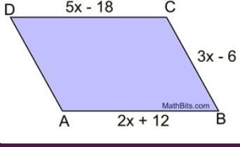 What is the measurement of DA (parallelogram)-example-1