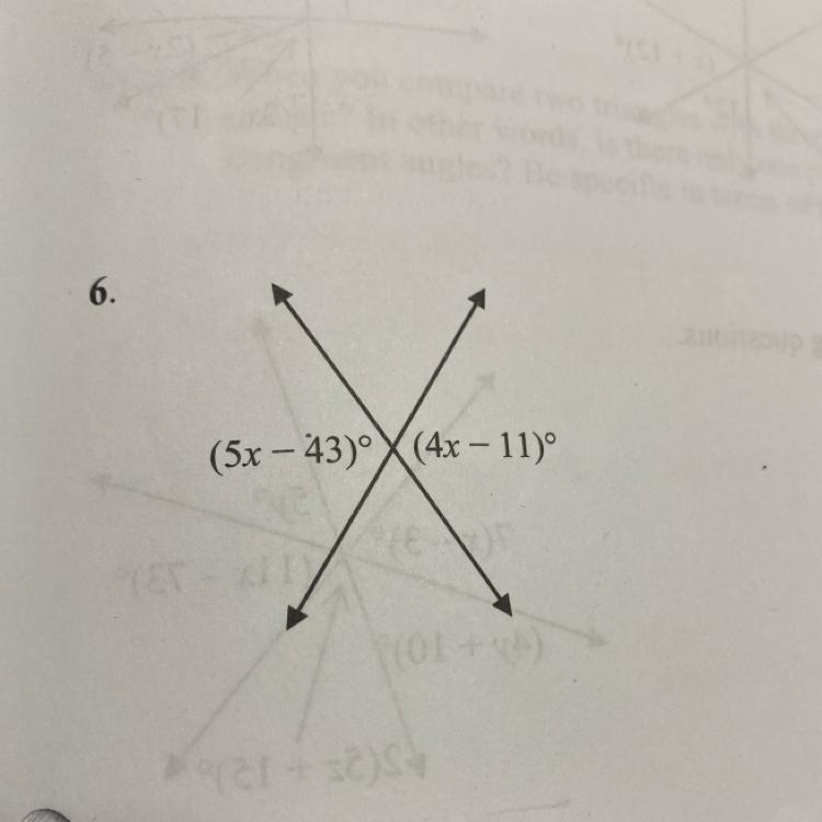 (5x - 43)°X(4x – 11)-example-1