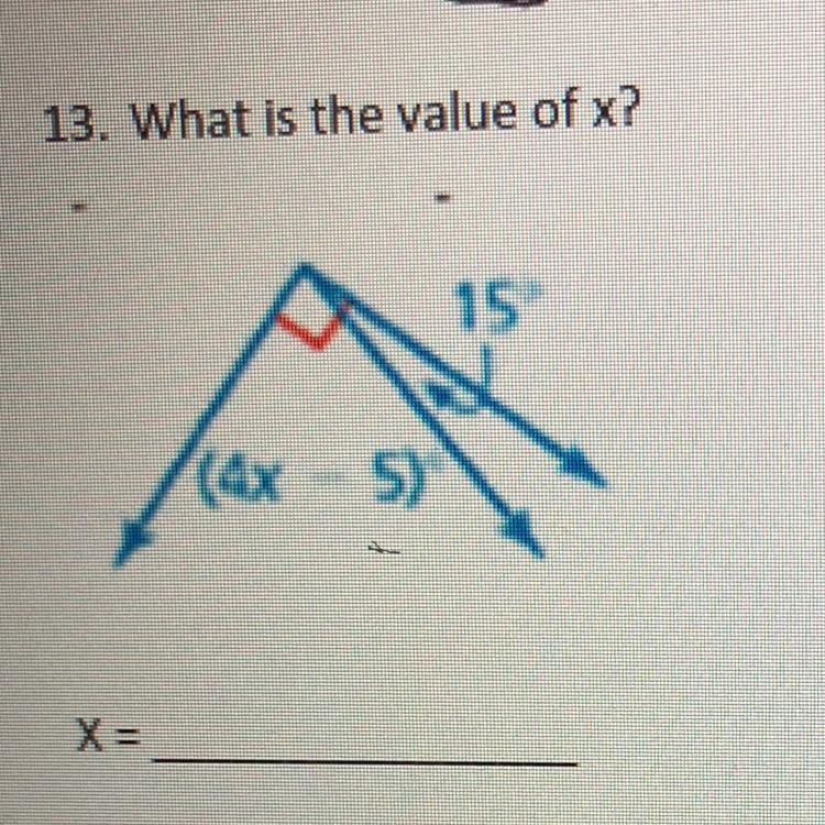 13. What is the value of x?-example-1