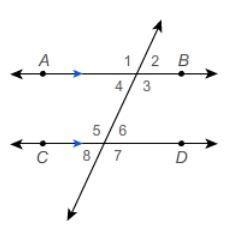 In this figure, AB¯¯¯¯¯¯¯¯∥CD¯¯¯¯¯¯¯¯ and m∠2 = 61°. What is m∠6?-example-1