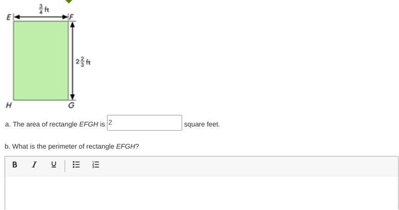 If the area of the rectangle is 2, then what is the perimeter of the rectangle?-example-1