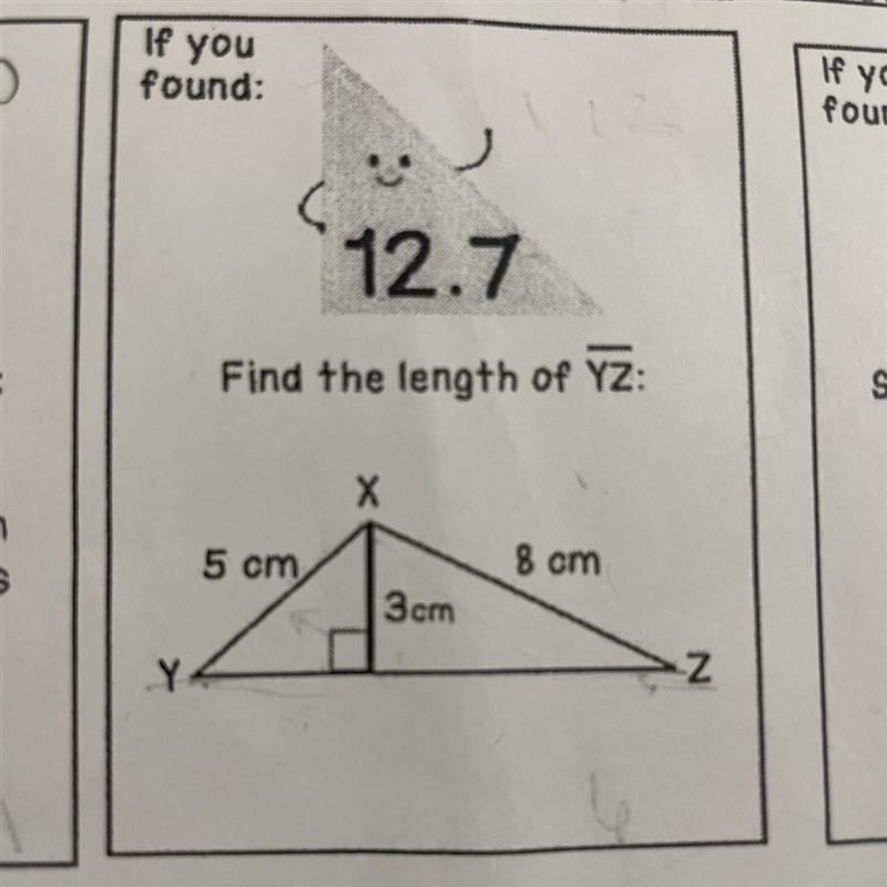 Find the length of YZ-example-1