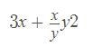 Given that x = 6 and y = -4, evaluate the following expression.-example-1