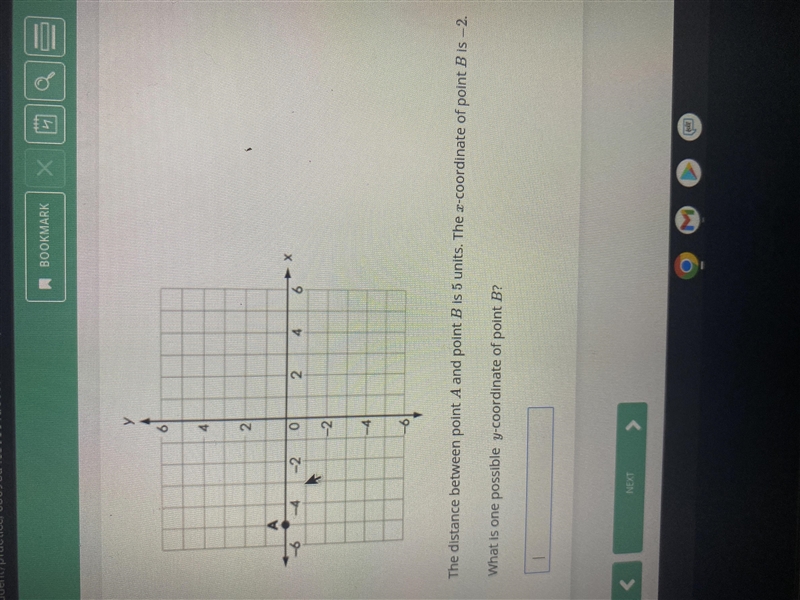 What is one possible y coordinate-example-1