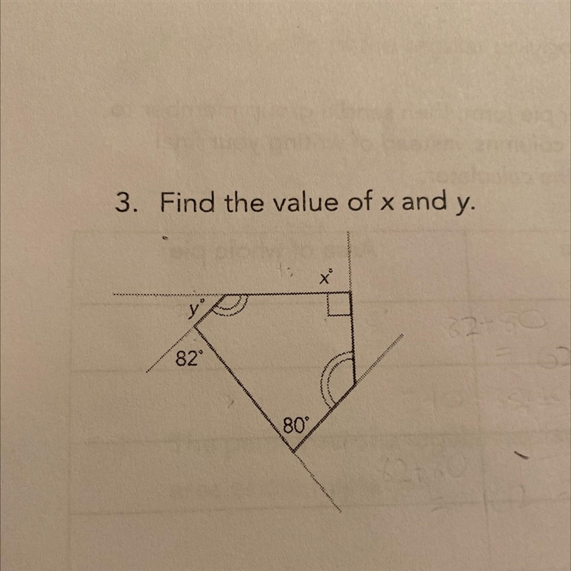 Find the value of x and y-example-1