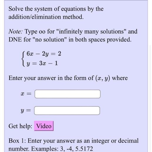 Please help me solve this system of equations by addition/elimination method?-example-1