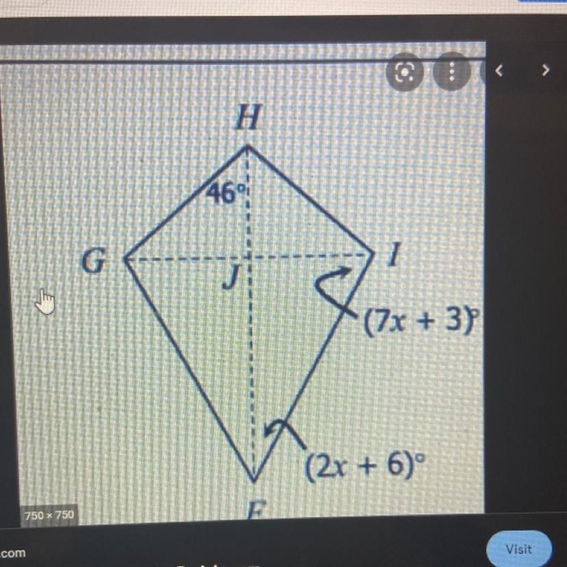 Find angle hif angle 46-example-1