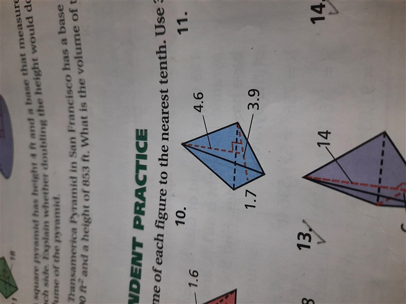 Find the volume of this prymaid in question 10. PLEASE HELP ME.-example-1