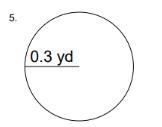 Calculate the area of each circle and show work-example-1