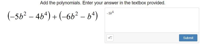 Polynomials // ALGEBRA 2 PLEASE HELP!! I only have half of the answer completed ...-example-1