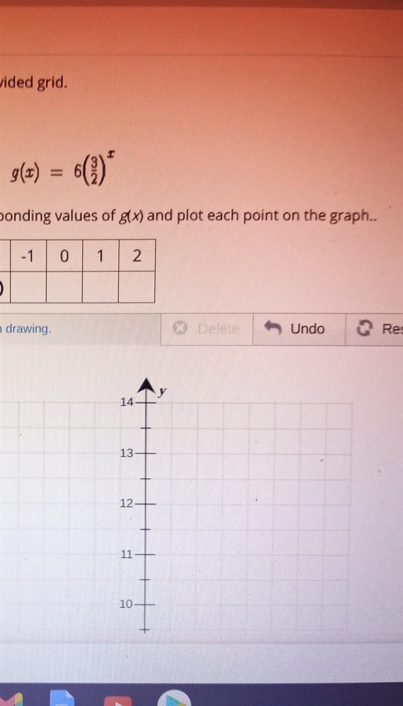 considerconsider the function g for the x values given in the table below determine-example-1