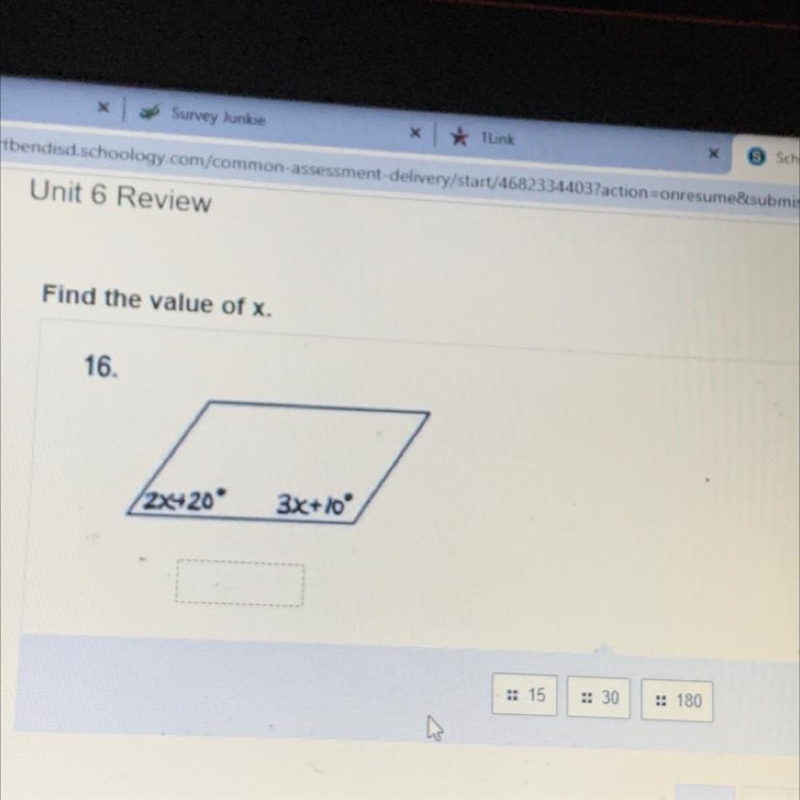 What is the value of x? im stuck on this question-example-1