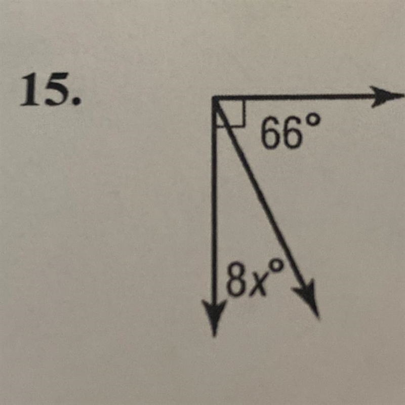 What is X equal to? It’s not 90 degrees-example-1