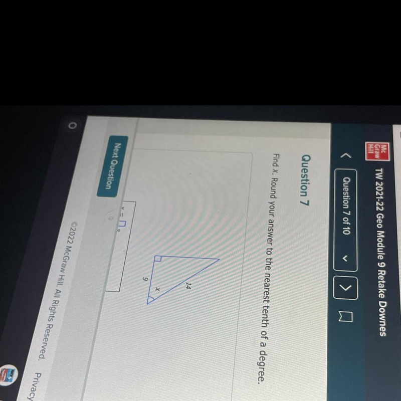 Find X. Round your answer to the nearest tenth of a degree.-example-1