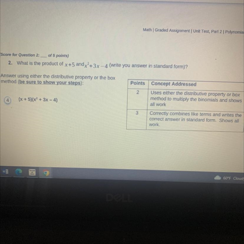 Show your work for multiplying these and put your answer in standard form in the box-example-1