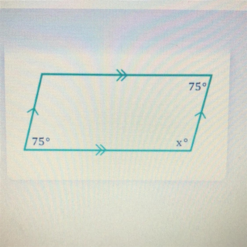 Find the value of x in the parallelogram below. Enter each line of work as an equation-example-1