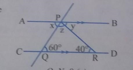 Find the value of x,y and z​-example-1